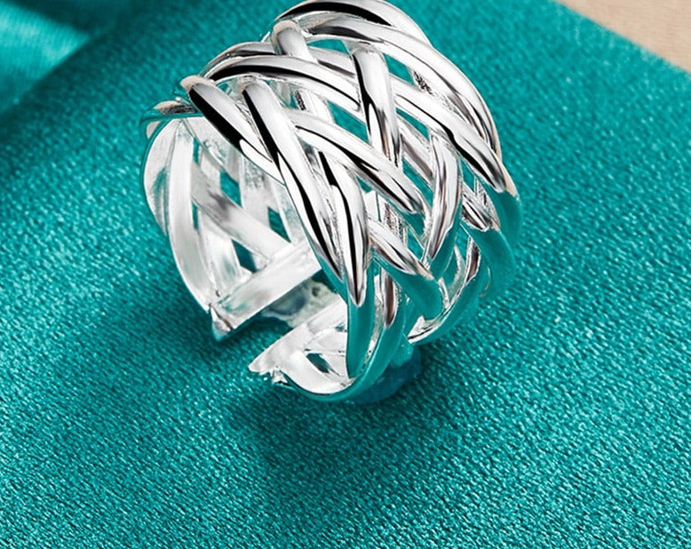 Open Weaving Ring - A Unisex Fashion Statement for Women [Low stock]