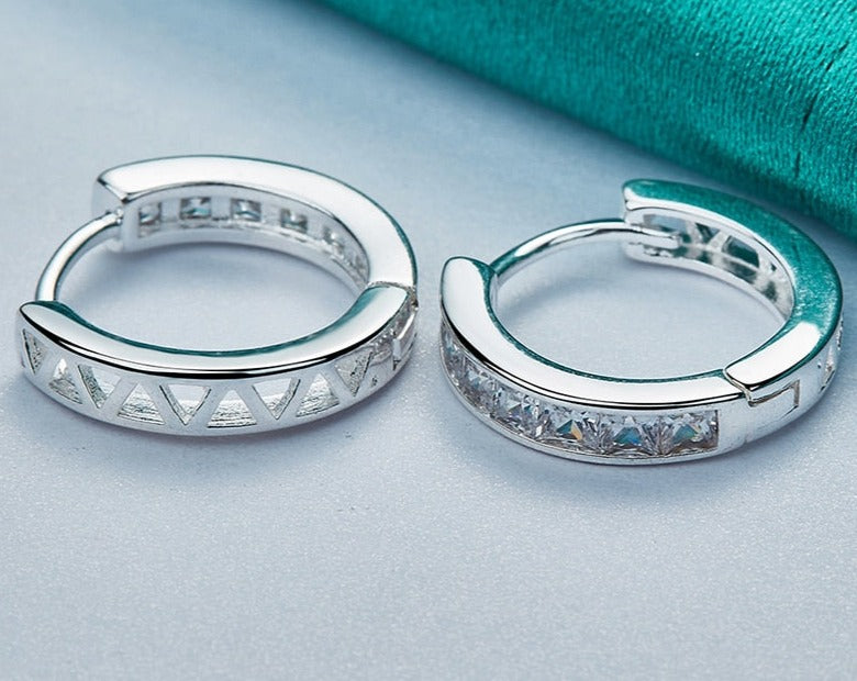 Fashionable Circle Hoop Charm Earrings for Women [Low stock]