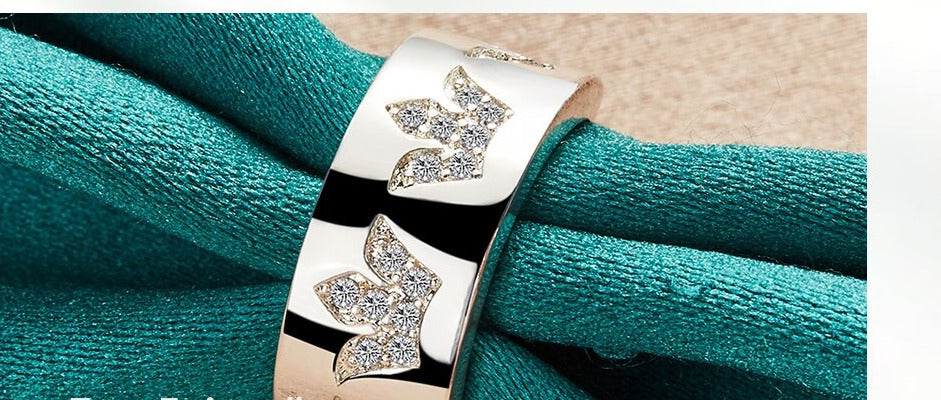 Regal Sterling Silver Crown AAA Zircon Ring for Women and Men [Low Stock]
