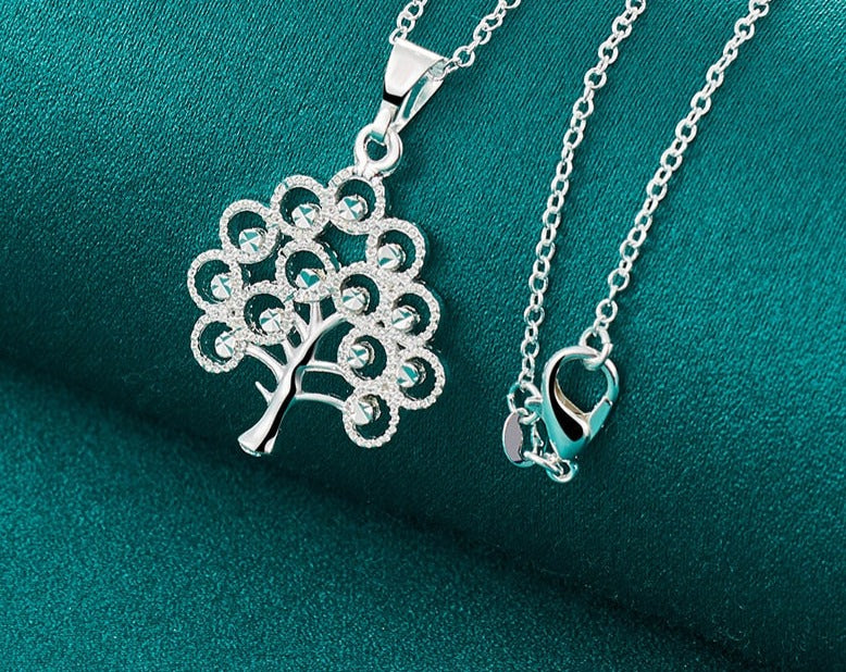 Tree Pendant Necklace For Woman Charm  [low stock]