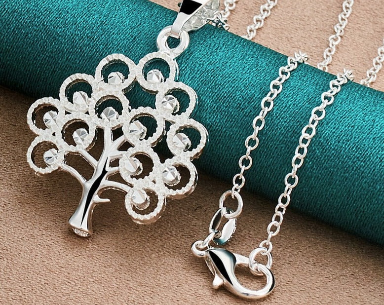 Tree Pendant Necklace For Woman Charm  [low stock]