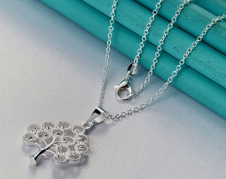 Tree Pendant Necklace For Woman Charm  [low stock]
