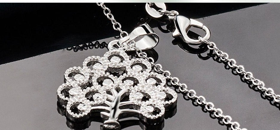 Tree Pendant Necklace For Woman Charm  [low stock]
