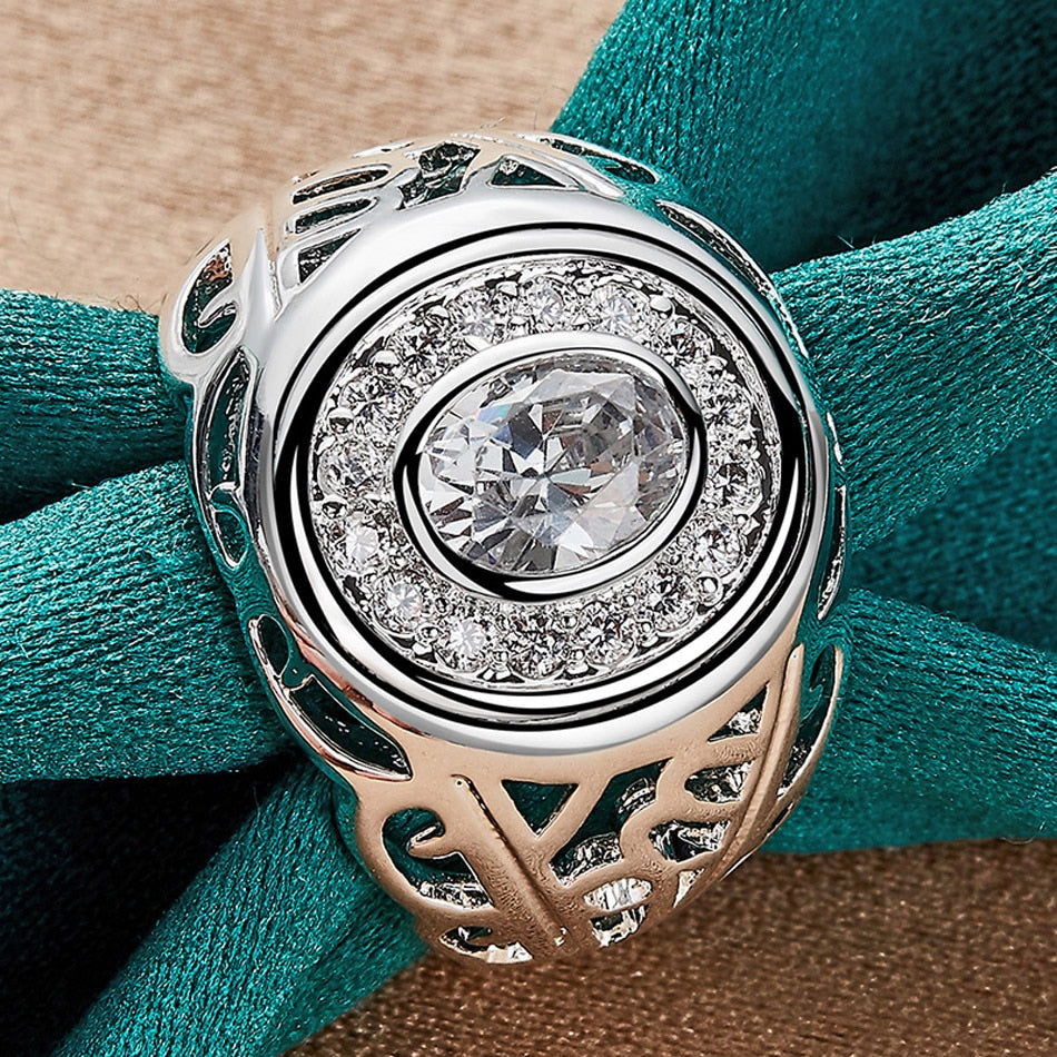 "Elevate Your Style with Our Stunning Diamond-Look Ring for women" [Low stock]