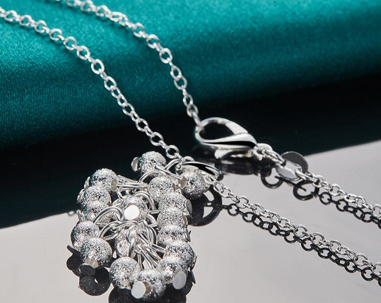 Chain Frosted Grape Beads Necklace For Woman Charm Jewelry [low stock]