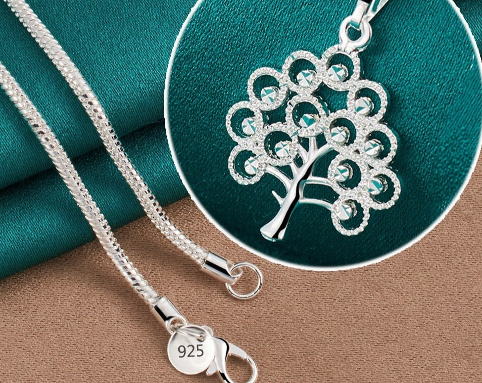 Tree Pendant Necklace For Woman Charm  [low stock]